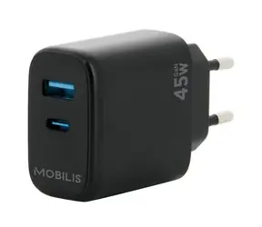 Mobilis Wall Charger 45W čierna