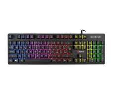 C-tech Iris (GKB-08) čierna / Herná klávesnica / mechanická / RGB / USB-A / CZ/SK layout