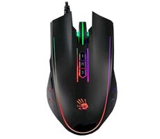 A4Tech BLOODY P81S Activated čierna / herná myš / 8000DPI / RGB / USB-A / 7 tlačidiel / kábel 1.8m