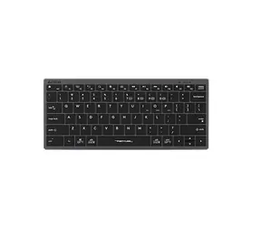 A4Tech FBX51C šedá / Bezdrôtová nízkoprofilová klávesnica / CZ layout / Bluetooth / 2.4GHz USB-A Nano prijímač 