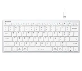A4Tech FBX51 biela / Nízkoprofilová klávesnica / CZ layout / USB-A