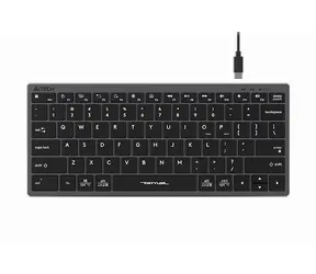 A4Tech FBX51 šedá / Nízkoprofilová klávesnica / CZ layout / USB-A