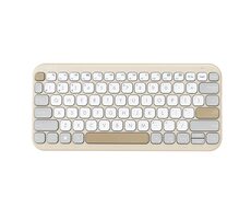 Asus Marshmallow KW100 béžová / bezdrôtová klávesnica / nízky profil kláves / CZ & SK layout 