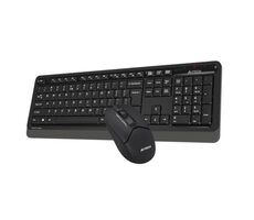A4Tech FG1012 čierna / set bezdrôtová klávesnica + myši / CZ layout / USB-A nano prijímač 2.4GHz