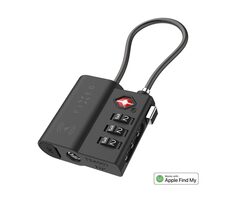 FIXED SMART tracker Tag Lock s podporou Find My a TSA čierny