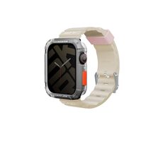 SKINARMA SHOKKU silikónový remienok pre Apple Watch 45/44/42 mm béžová