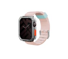 SKINARMA SHOKKU silikónový remienok pre Apple Watch 45/44/42 mm ružová