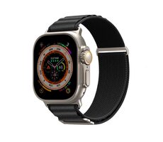 SKINARMA KOBU remienok pre Apple Watch Ultra 49 mm & Apple Watch 45/44/42 mm čierna