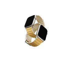 UNIQ Revix Premium Edition Reversible Magnetic remienok pre Apple Watch 41 & 40 & 38 mm - CANARY (žltá & béžová)