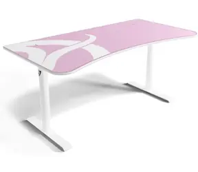 Arozzi ARENA Gaming Desk White Pink