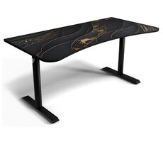 Arozzi ARENA Gaming Desk Black Gold / Herný stôl / D: 160cm / Š: 82cm / V: 71cm