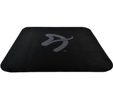 Arozzi Zona Quattro Black Grey / ochranná podložka na podlahu / 116 x 116 cm / čierna so šedým logom