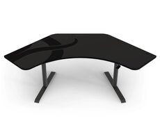 Arozzi ARENA ANGELO Gun Metal / Herný stôl / rohový / kovovo šedý / D: 225cm / Š: 102cm / V: 71cm-81cm