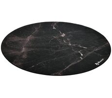Arozzi Zona Floorpad Black Marble / ochranná podložka na podlahu / guľatá 121 cm priemer / design čierny mramor