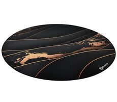 Arozzi Zona Floorpad Black Gold / ochranná podložka na podlahu / guľatá 121 cm priemer / čiernozlatý design