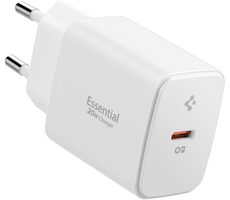 Spigen Essential EE201EU nabíjačka biela / USB-C / 20W GaN 