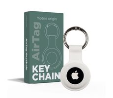 Mobile Origin AirTag KeyChain biela / Kľúčenka