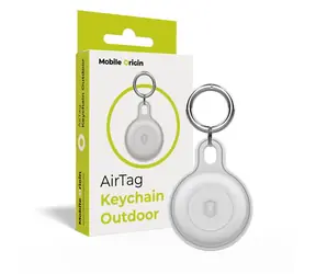 Mobile Origin AirTag Outdoor KeyChain biela / Kľúčenka