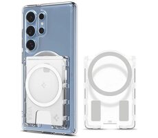 Spigen Ultra Hybrid Wallet MagSafe+ peňaženka pre Samsung Galaxy S25 Series číra