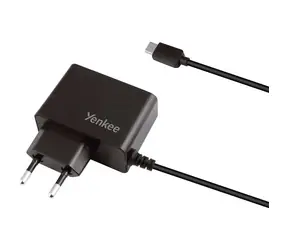YENKEE YAC 2027BK čierna / Nabíjačka / USB-C / 2A / 10W / 1.3m
