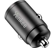 YENKEE YAC CAR 02 MINI čierna / autonabíjačka / 1x USB-A / 1x USB-C / 30W