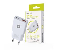 Mobile Origin GaN 30W Slim Charger MO16 / Nabíjačka / USB-A + USB-C