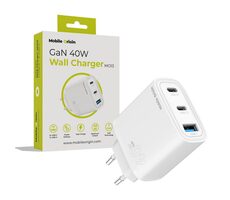 Mobile Origin GaN 40W Wall Charger MO13 / Nabíjačka / 1x USB-A + 2x USB-C
