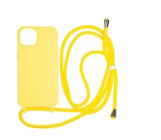 Mobile Origin Lanyard Case zadný kryt pre Apple iPhone 14 žltá