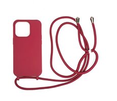 Mobile Origin Lanyard Case zadný kryt pre Apple iPhone 14 Pro červená