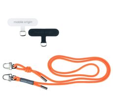 Mobile Origin Lanyard rope 6 mm šnúrka oranžová / 82 - 163cm