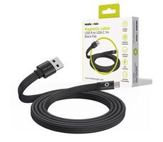 Mobile Origin Magnetic Flat Patented Original Cable USB-A to USB-C 1m čierna