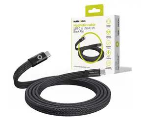 Mobile Origin Magnetic Flat Patented Original Cable USB-C to USB-C 1m čierna