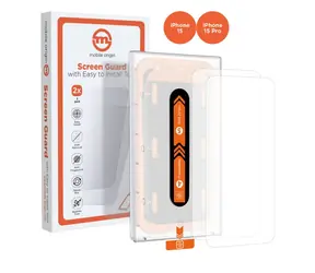 Mobile Origin Orange Screen Guard ochranné sklo pre Apple iPhone 15 Pro/15 s aplikátorom / 2 ks
