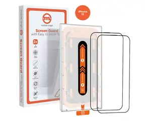 Mobile Origin Orange Screen Guard ochranné sklo pre Apple iPhone 15 s aplikátorom / 2 ks