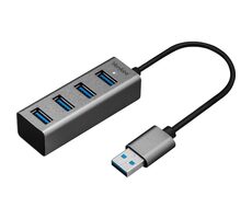YENKEE YHB 4300 sivá / USB Hub / 4X USB 3.0 