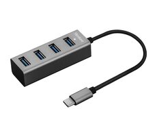 YENKEE YHB C430 sivá / USB Hub / 4X USB-A 3.0 