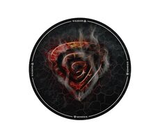 Genesis Tellur 400 Round Lava čierna / podložka pod stoličku / 100 x 100cm