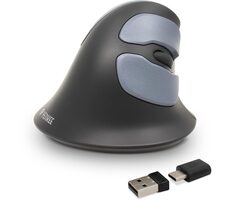YENKEE YMS 5030 WL ErgoSnug čierna / vertikálna bezdrôtová optická myš / 1600 DPI / 7 tlačidiel / 2.4 GHz