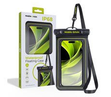 Mobile Origin Waterproof floating case 6.8" čierna / zelená / vodotesné univerzálne púzdro