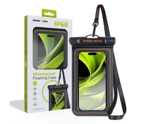 Mobile Origin Waterproof floating case 6.8" čierna / oranžová / vodotesné univerzálne púzdro