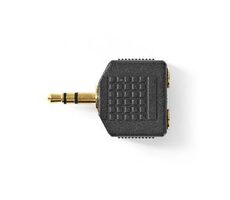Nedis Stereo audio adaptér jack 3.5mm (M) - 2x jack 3.5mm (F) 10 ks čierna 