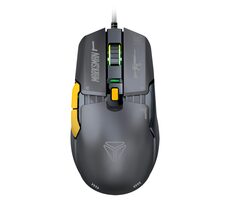 YENKEE YMS 3600BK MARKSMAN USB čierna / herná optická myš / 12400 DPI / 6 tlačidiel / USB-A/C / 1.8 m 
