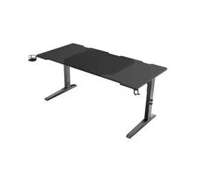 Genesis Holm Modular 160 RGB / Herný stôl / čierny / D: 160cm / Š: 75cm / V: 70-90cm