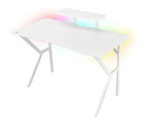 Genesis Holm 320 RGB / Herný stôl / biely / D: 120cm / Š: 60cm / V: 75cm