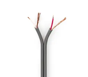 Nedis Audio Cable 2 x 0.16 mm2 tmavo šedá