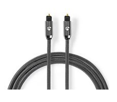 Nedis Optický audio kábel TosLink (M) - TosLink (M) 1.00 m sivá 