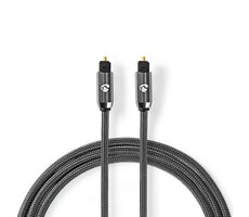 Nedis Optický audio kábel TosLink (M) - TosLink (M) 3.00 m sivá 