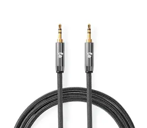Nedis Stereo Audio kábel jack 3.5 mm (M) - jack 3.5 mm (M) 5.00 m šedá 