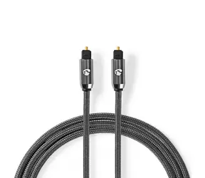 Nedis Optický audio kábel TosLink (M) - TosLink (M) 5.00 m sivá 