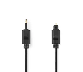 Nedis Optický audio kábel TosLink (M) - Mini-Toslink (M) 1.00 m čierna 